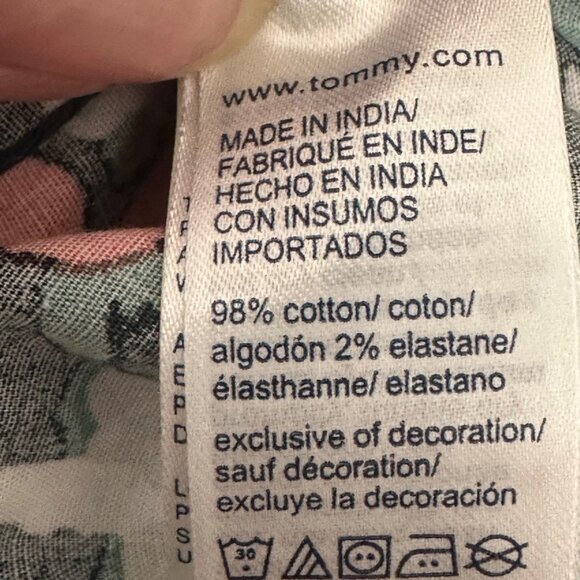 Tommy Hilfiger Mens Custom Fit Floral Button-Up Shirt XXL Hawaiian Tropical - Picture 5 of 8